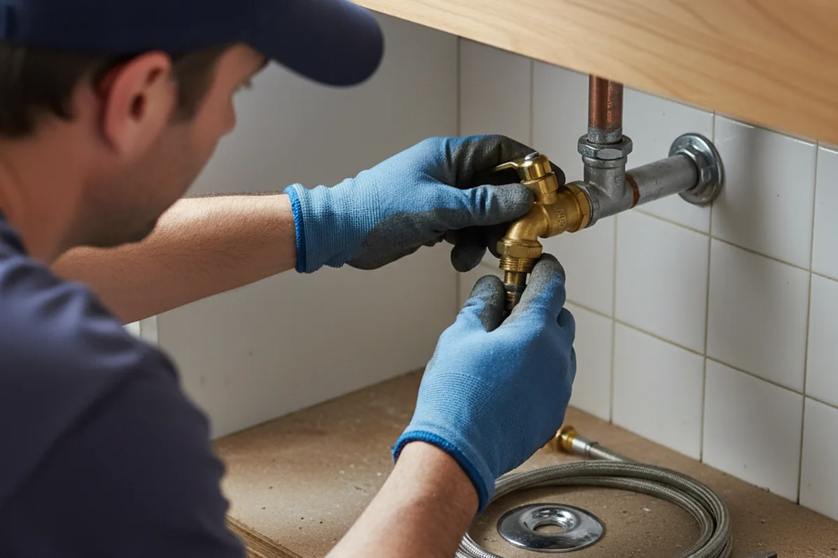 Shutoff valve and fitting work during Emergency Plumbing in Glen Oaks
